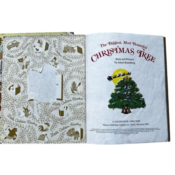 Lot of 3 Christmas Child’s Little Golden Books Rudolph 1976 Holidays, Tree 1985 - Picture 8 of 12